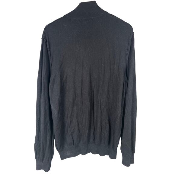 Banana Republic Silk Cashmere Size XL Pullover 1/4 Quarter Zip - Picture 2 of 7